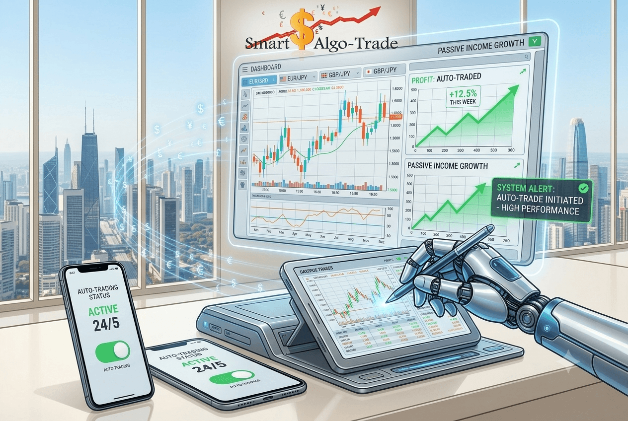 Smart Forex Robot - high performance algorithmic trading dashboard