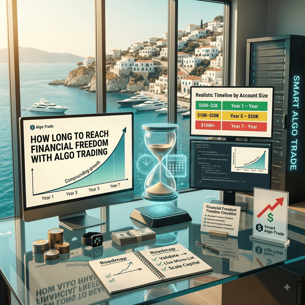 how long to reach financial freedom with algo trading